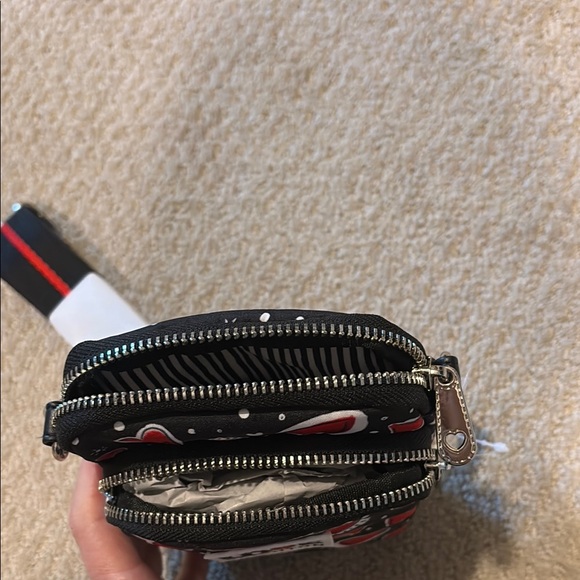 Brighton Heart Pattern Phone Pouch - Black - Picture 3 of 3